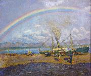 Dario de Regoyos The Rainbow (nn02) oil painting on canvas